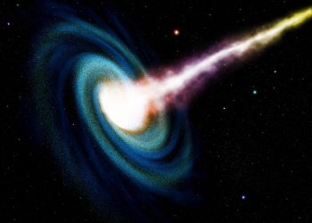 A black hole ate a star 900 million years ago and was barely discovered!