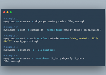 How to Use Mysqldump to Create a Backup of your database?