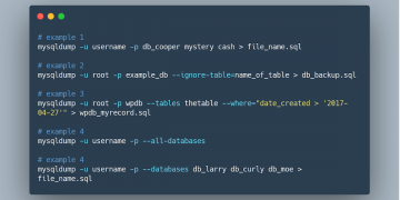 How to Use Mysqldump to Create a Backup of your database?