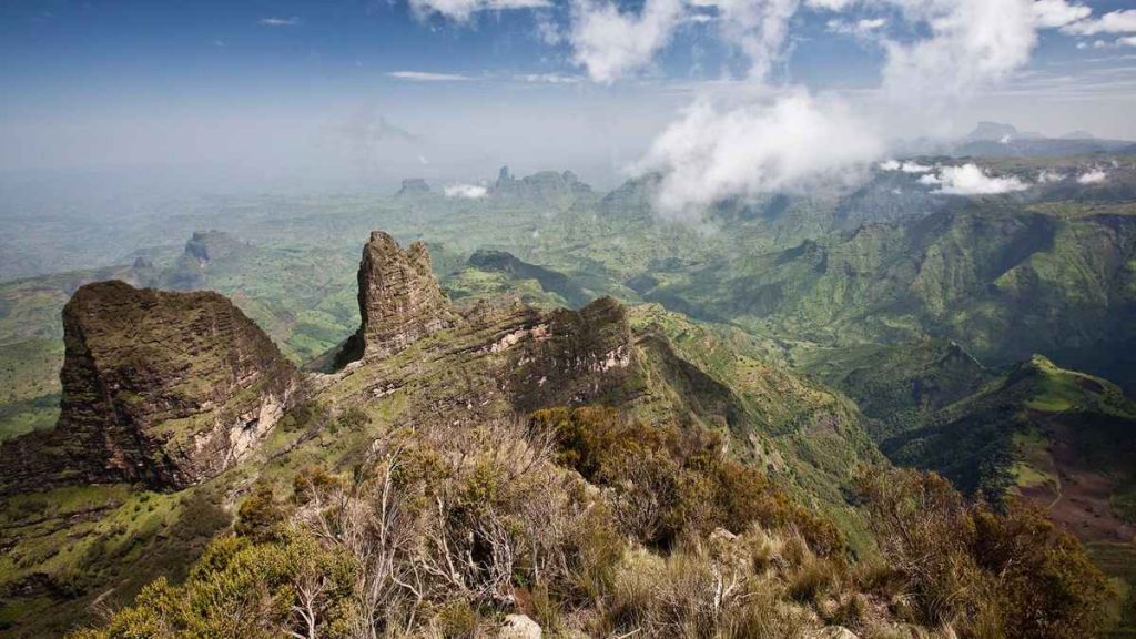 Highest peak in Ethiopia Ras Dashen