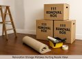 Cluttered home storage area with renovation materials negatively impacting resale value